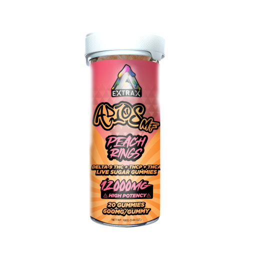 Extrax AdiosMF 12,000mg jar- Peach Ring