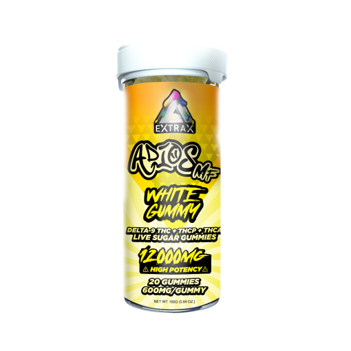 Extrax AdiosMF 12,000mg jar- White Gummy