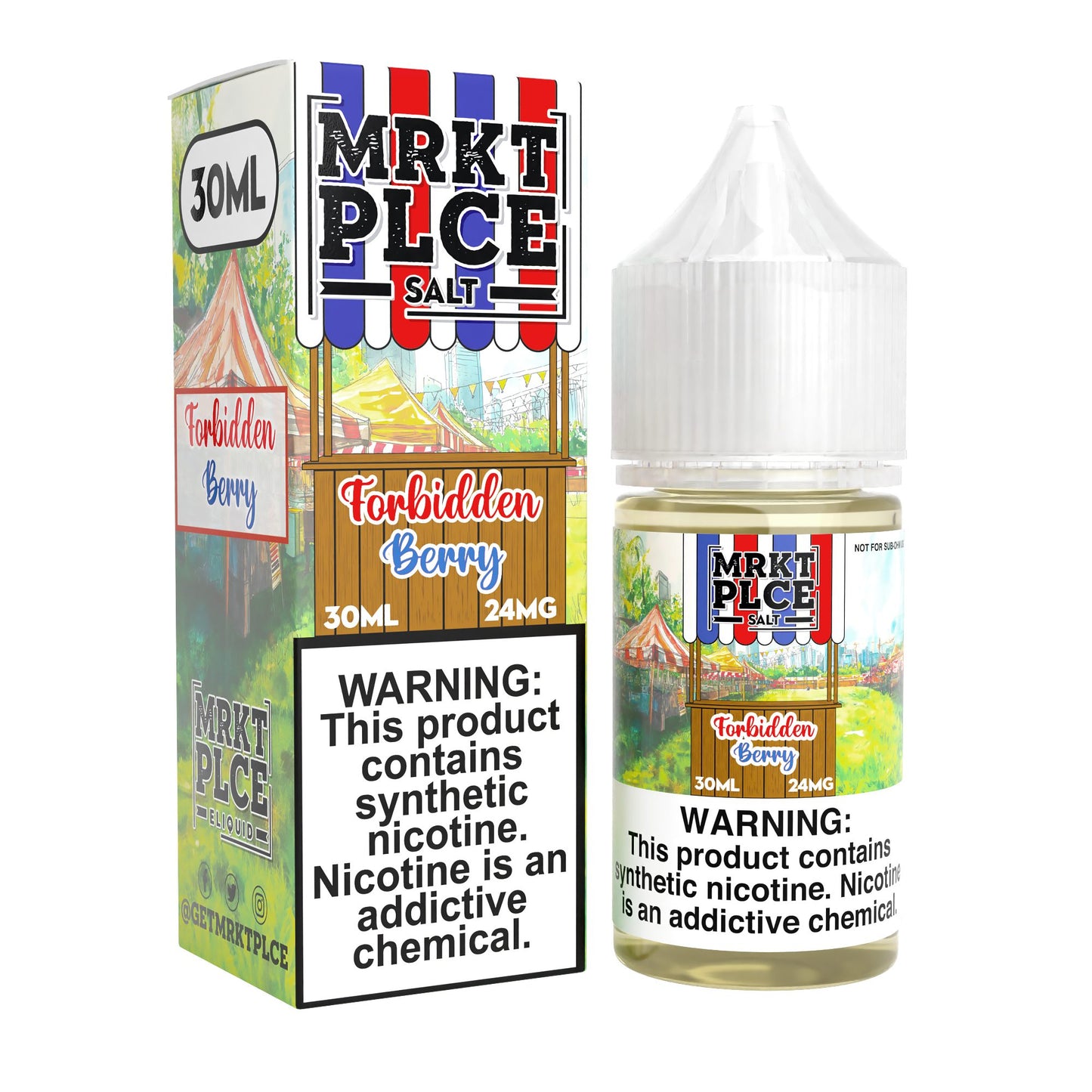 MRKT PLCE E-LIQUID 30ML FORBIDDEN BERRY - 48MG