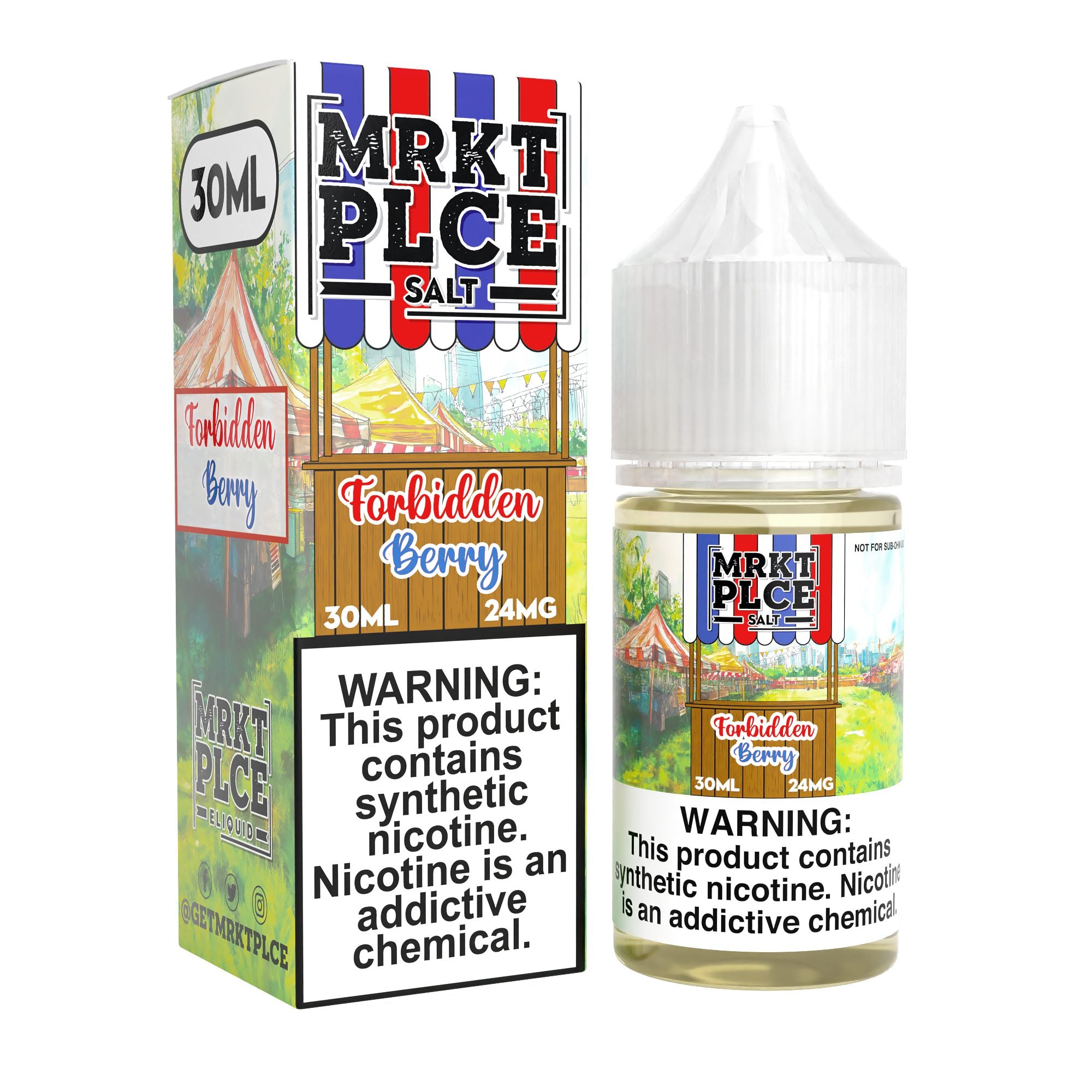 MRKT PLCE E-LIQUID 30ML FORBIDDEN BERRY - 48MG