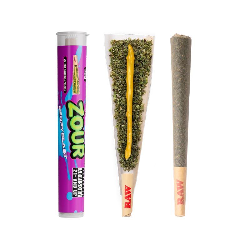 Zour Stash- Pre-Roll 1pk Berry Blast Indica