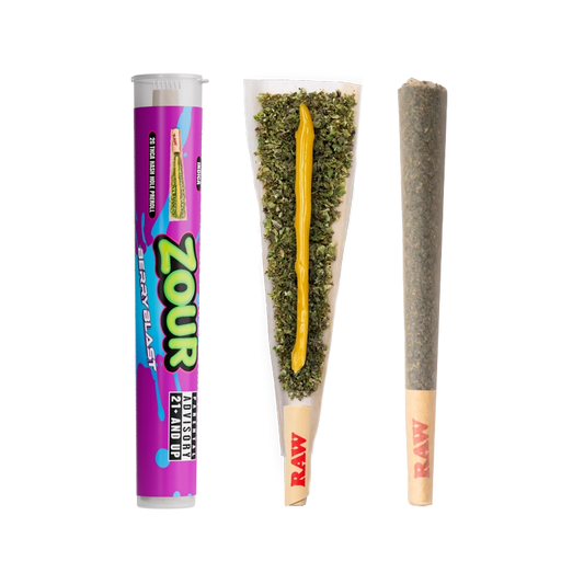Zour Stash- Pre-Roll 1pk Berry Blast Indica