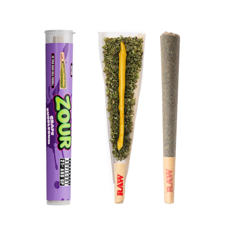 Zour Stash- Pre-Roll 1pk Grape Bubblegum Sativa