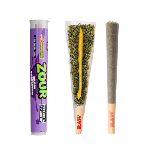 Zour Stash- Pre-Roll 1pk Grape Bubblegum Sativa