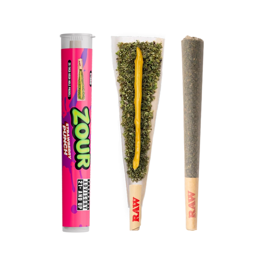 Zour Stash- Pre-Roll 1pk Strawberry Punch Hybrid