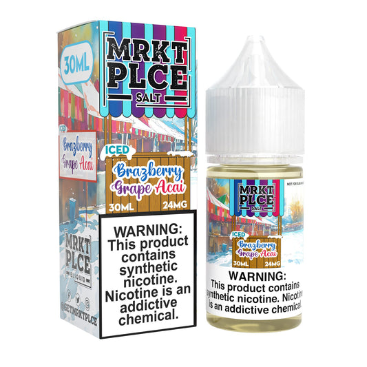 MRKT PLCE E-LIQUID 30ML ICED BRAZBERRY GRAPE ACAI - 24MG