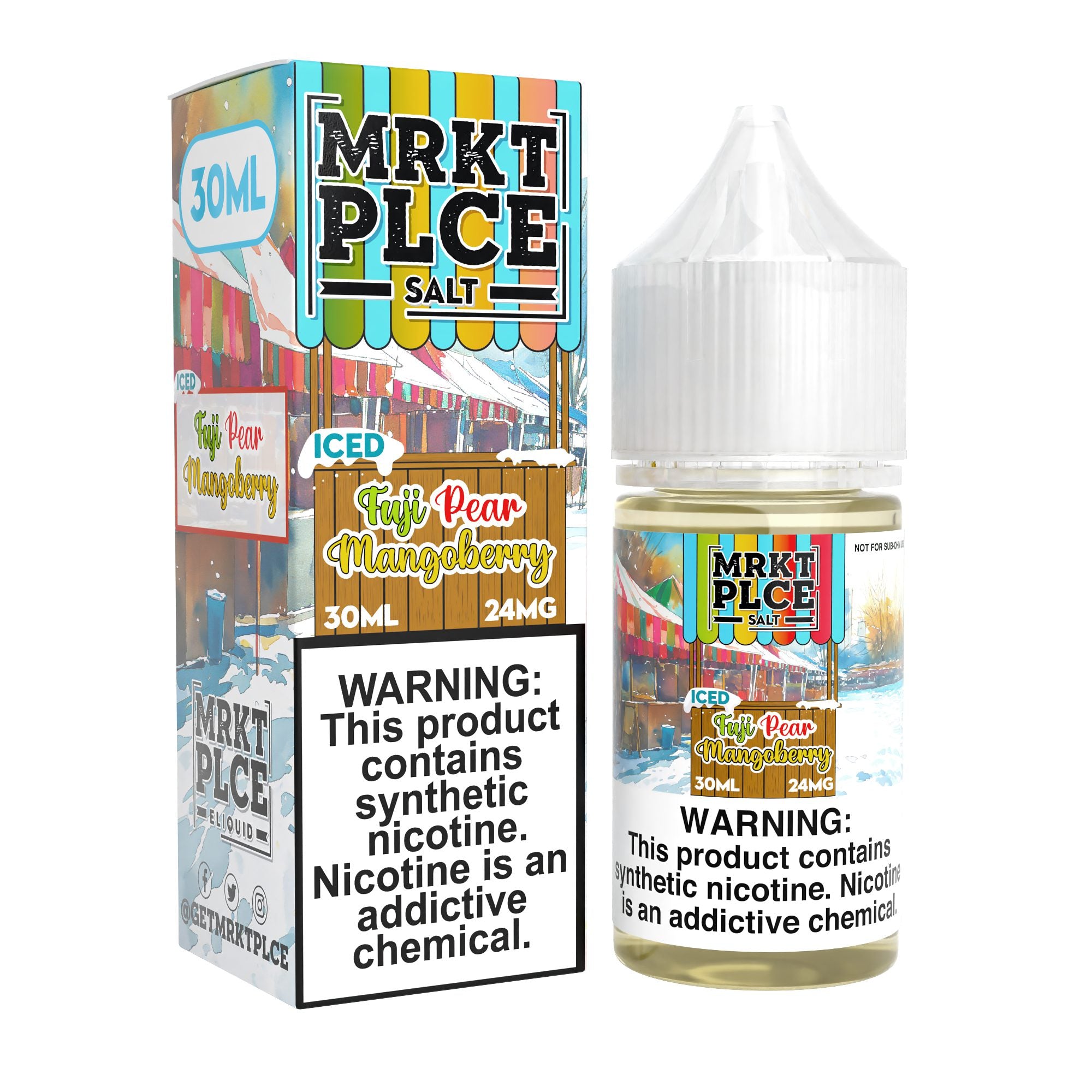 MRKT PLCE E-LIQUID 30ML ICED FUJI PEAR MANGOBERRY - 24MG