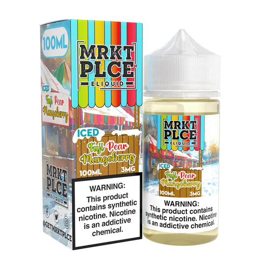 MRKT PLCE E-LIQUID 100ML ICED FUJI PEAR MANGOBERRY - 3MG