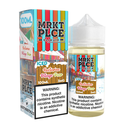 MRKT PLCE E-LIQUID 100ML ICED NECTARIAN PITAYA PEAR - 3MG