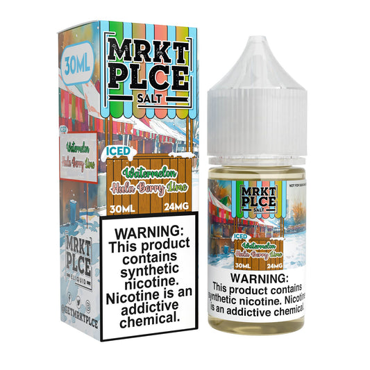 MRKT PLCE E-LIQUID 30ML ICED WATERMELON HULABERRY LIME - 24MG