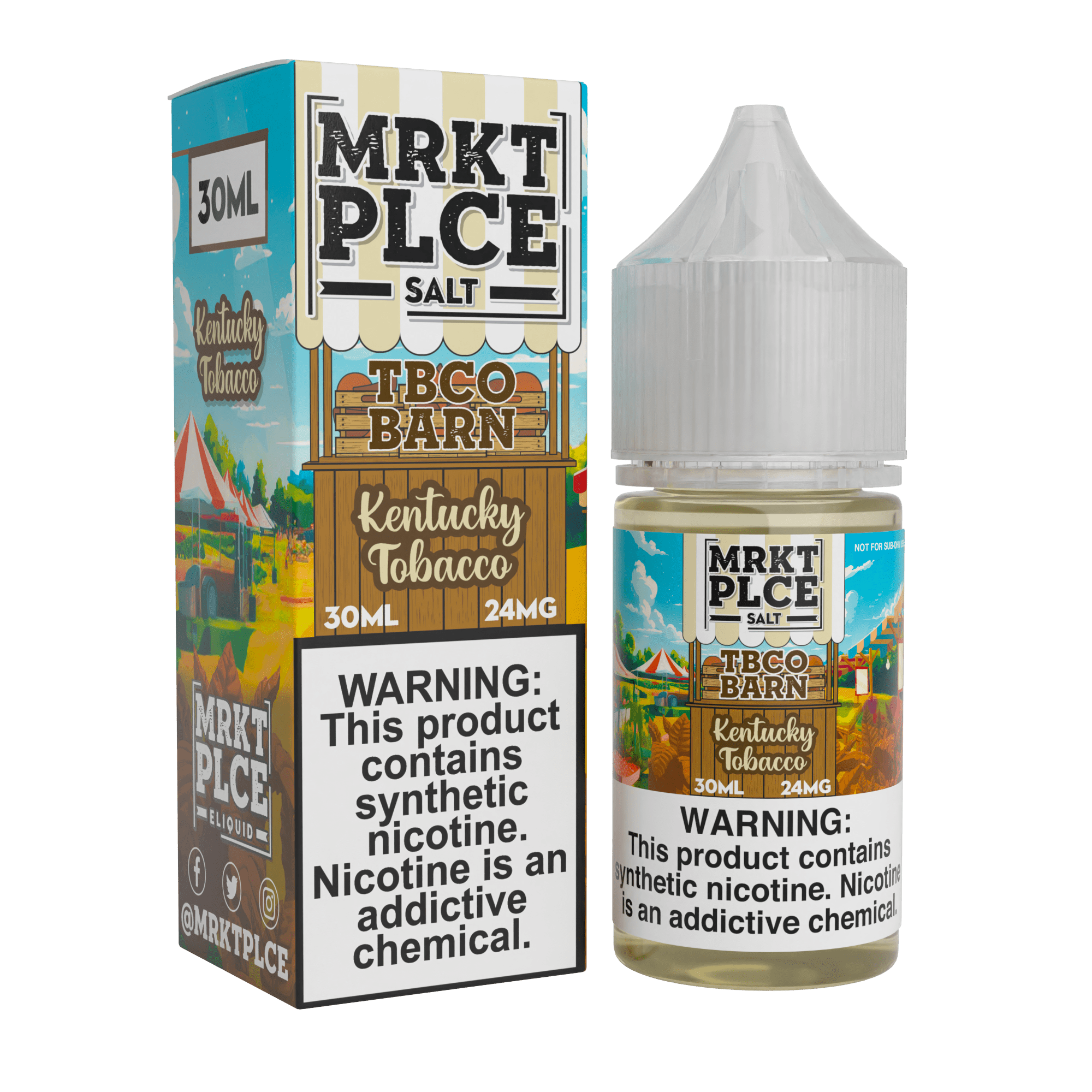 MRKT PLCE E-LIQUID 30ML KENTUCKY TOBACCO - 24MG