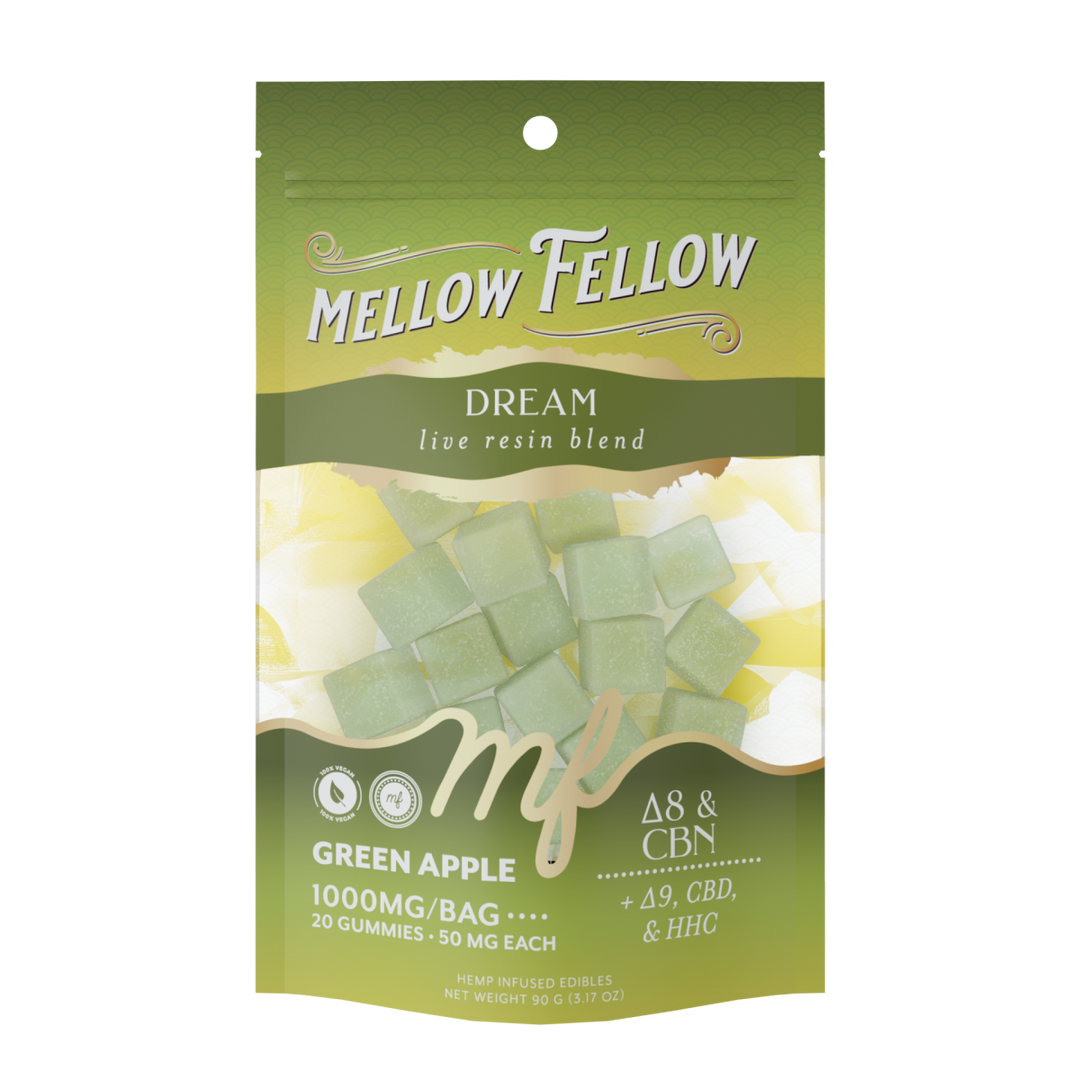 Mellow Fellow- M-fusions Edibles- 1000mg Green Apple