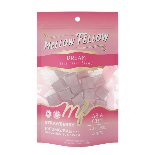 Mellow Fellow- M-fusions Edibles- 1000mg Strawberry