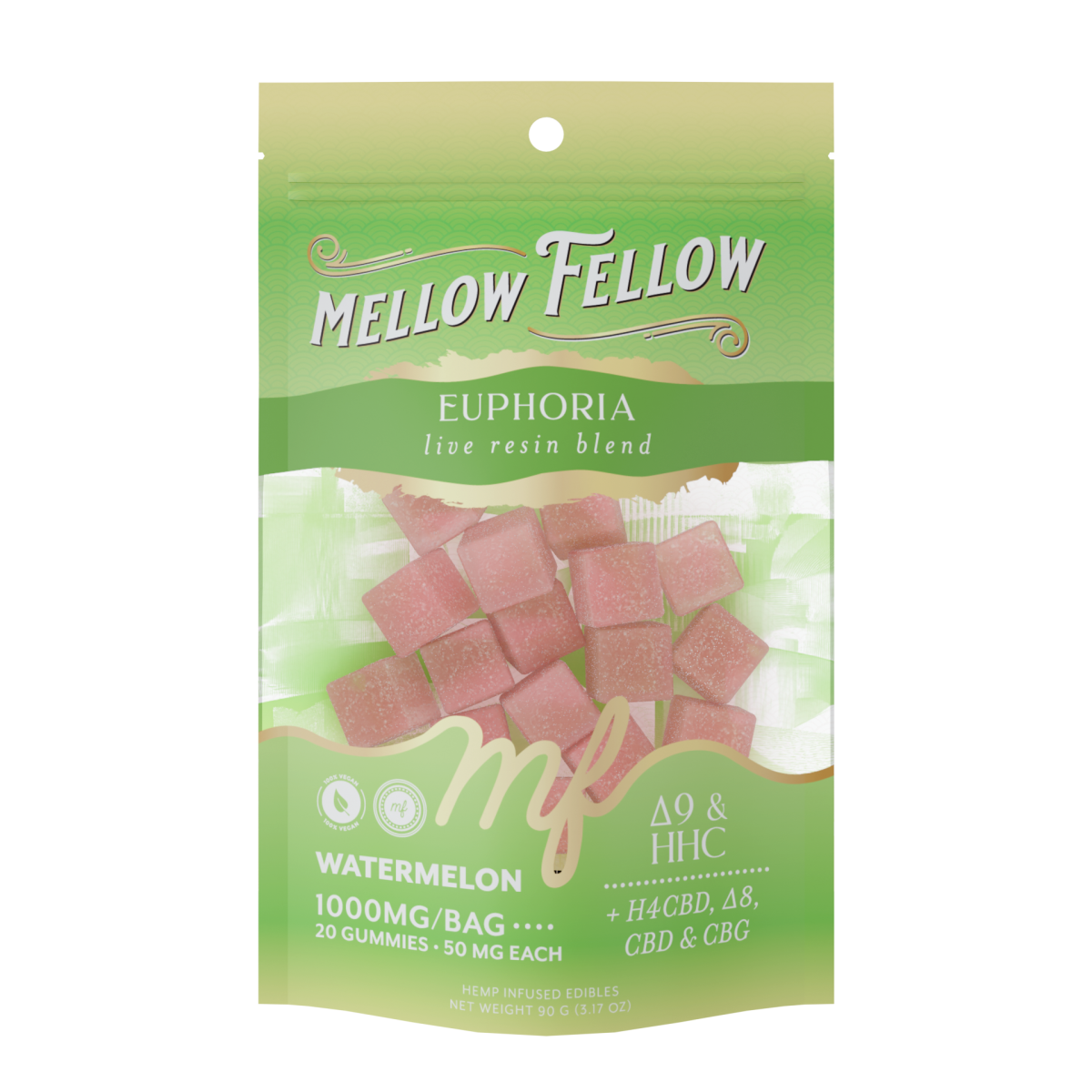 Mellow Fellow- M-fusions Edibles- 1000mg Watermelon
