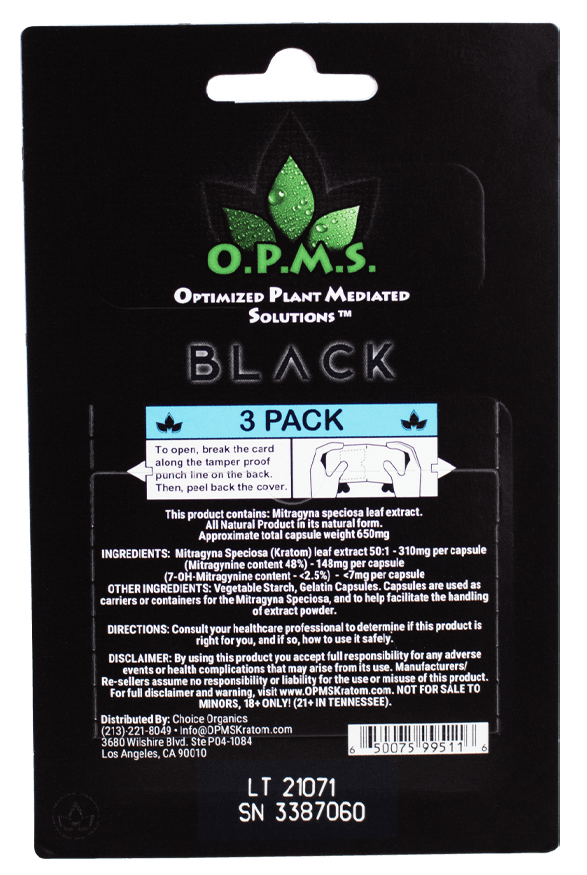 Opms- Black 3 Capsules