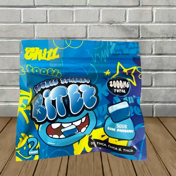 Bites Gummies 2,000mg- Sour Blueraspberry