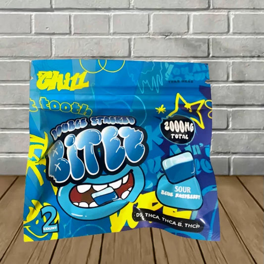 Bites Gummies 2,000mg- Sour Blueraspberry