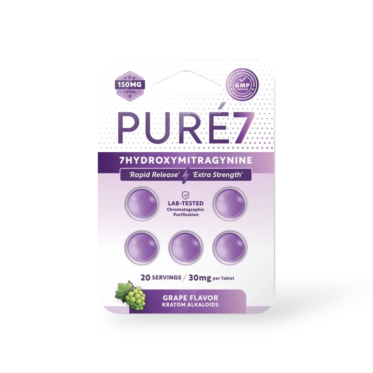 Pure7 150mg- Grape
