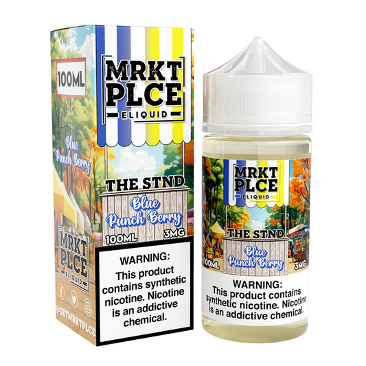 MRKT PLCE E-LIQUID 100ML BLUE PUNCHBERRY - 3MG