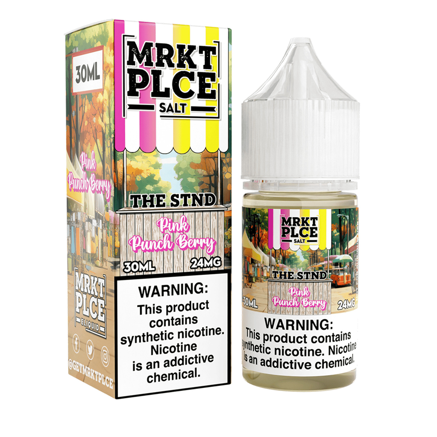 MRKT PLCE E-LIQUID 30ML PINK PUNCHBERRY - 24MG