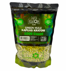 EARTH KRATOM 1000 Capsules- GREEN HULU