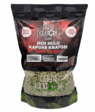 EARTH KRATOM 1000 Capsules- RED HULU