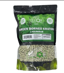 EARTH KRATOM 1000 Capsules- GREEN BORNEO