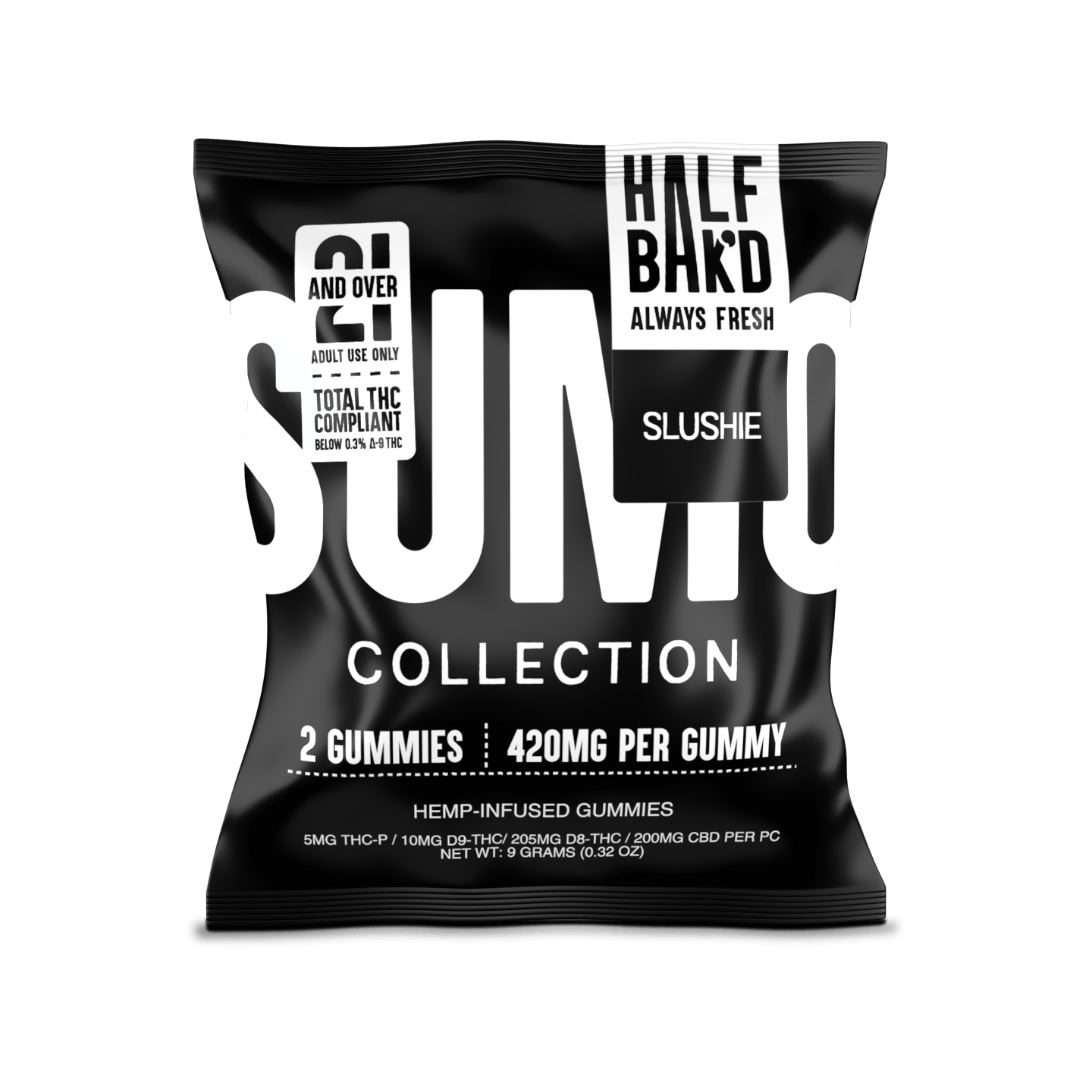 Half Bak'd Sumo Sourd 420mg gummies- Slushie