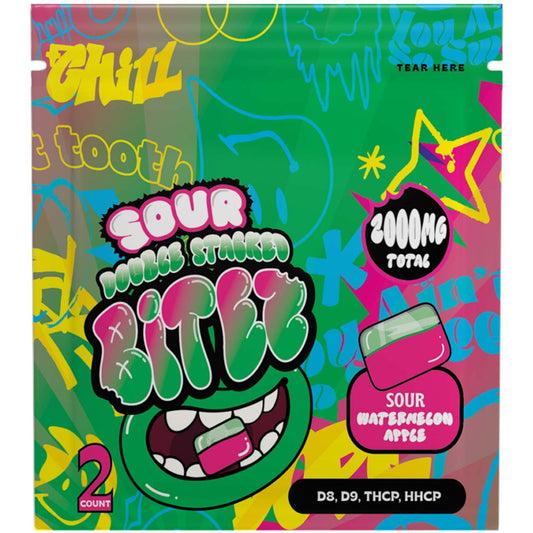 Bites Gummies 2,000mg- Sour Watermelon Apple