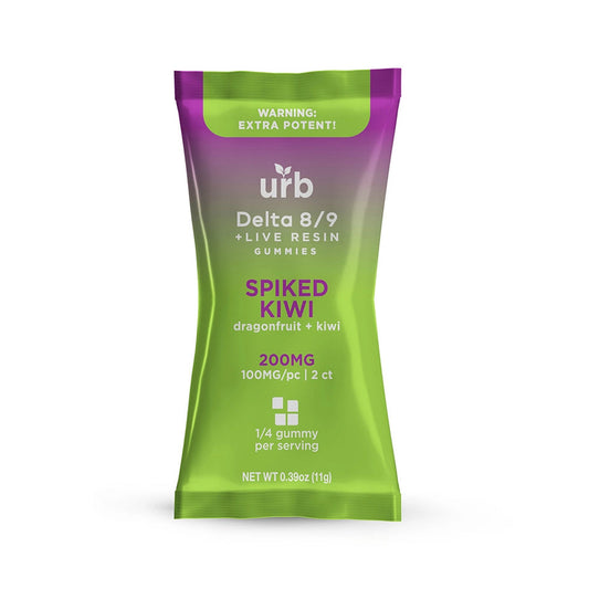 Urb D8/D9 gummies 2pk- Spiked Kiwi