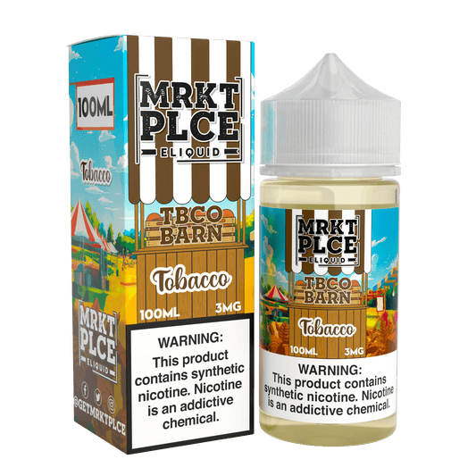 MRKT PLCE E-LIQUID 100ML TOBACCO - 3MG