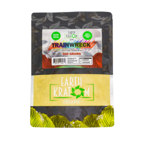 EARTH KRATOM 1/2 Kilogram Powder- TRAINWRECK