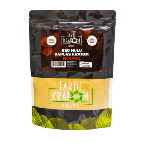 EARTH KRATOM 1/2 Kilogram Powder- RED HULU