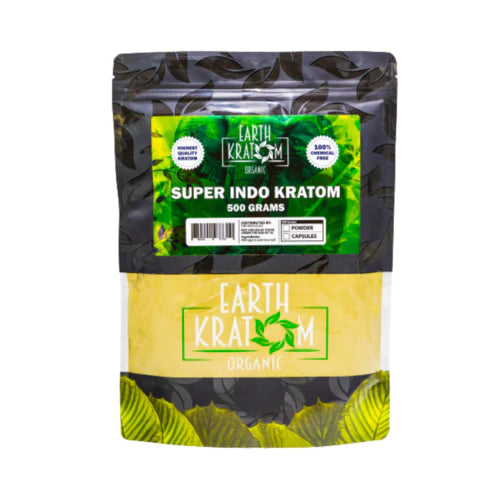 EARTH KRATOM 1/2 Kilogram Powder- SUPER INDO