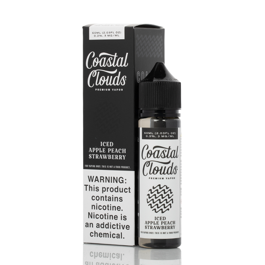 Coastal Cloud Iced- Apple Peach Strawberry 3mg