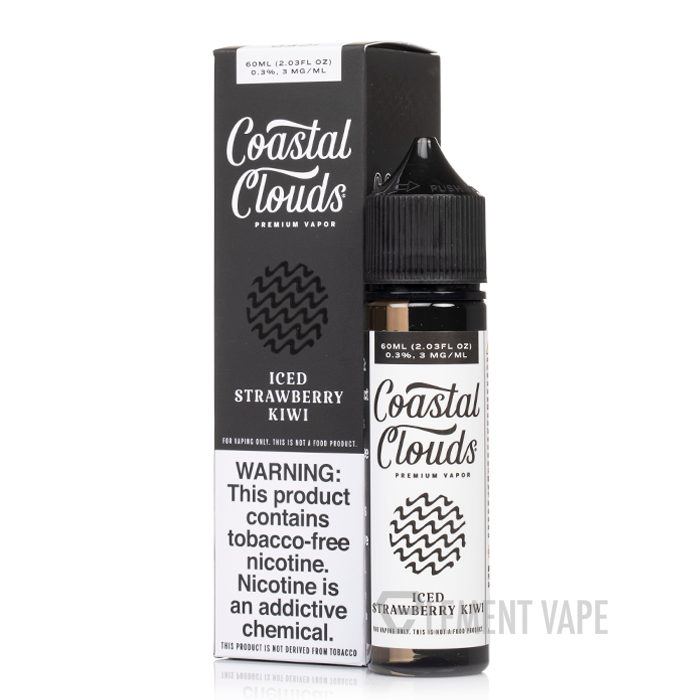 Coastal Cloud Iced- Strawberry Kiwi 3mg