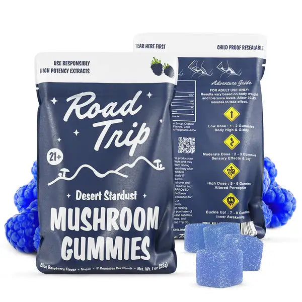 Road Trip- Mushroom Gummies- Blue Raspberry