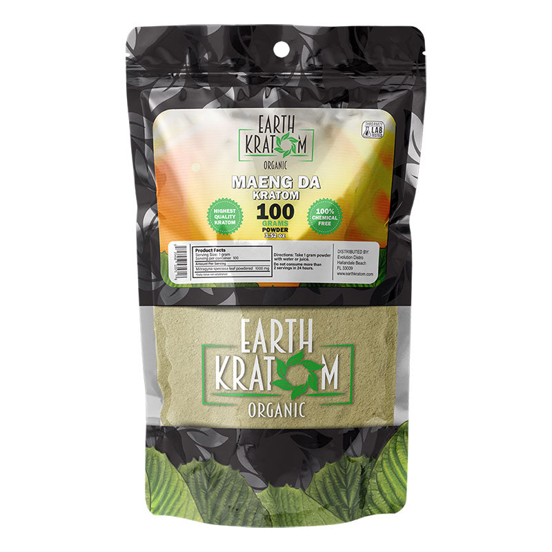 EARTH KRATOM 100 Gram Powder- MAENG DA
