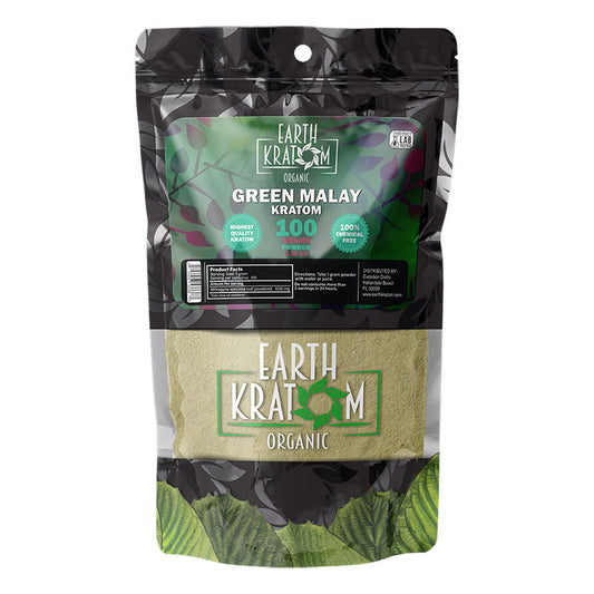 EARTH KRATOM 100 Gram Powder- GREEN MALAY
