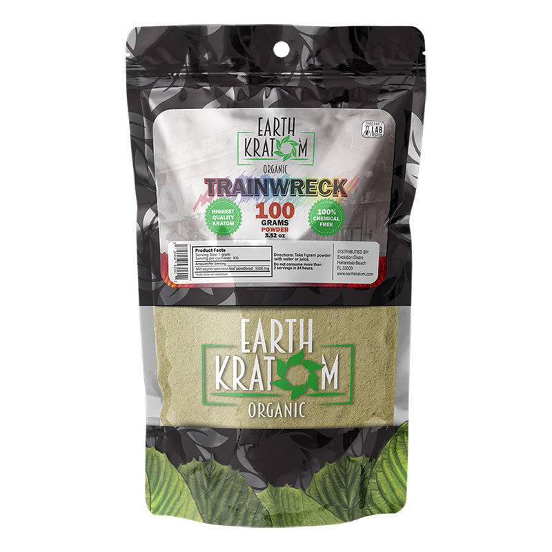 EARTH KRATOM 100 Gram Powder- TRAINWRECK