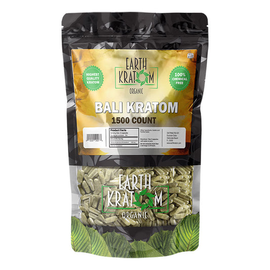 EARTH KRATOM 1500 Capsules- BALI