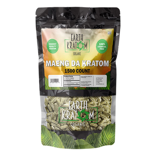 EARTH KRATOM 1500 Capsules- MAENG DA