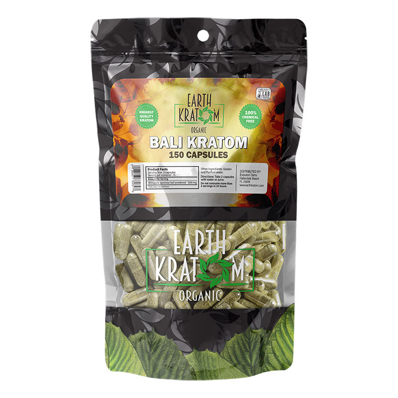 EARTH KRATOM 150 Capsules- BALI