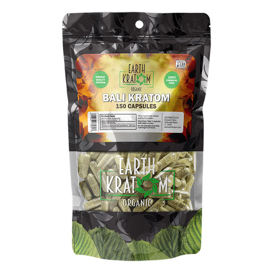 EARTH KRATOM 150 Capsules- BALI