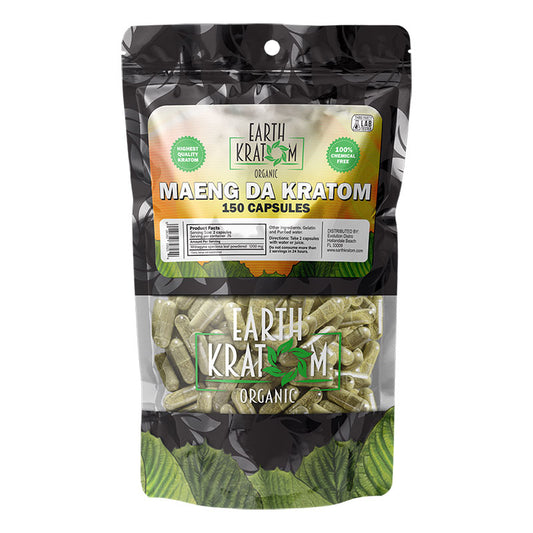 EARTH KRATOM 150 Capsules- MAENG DA