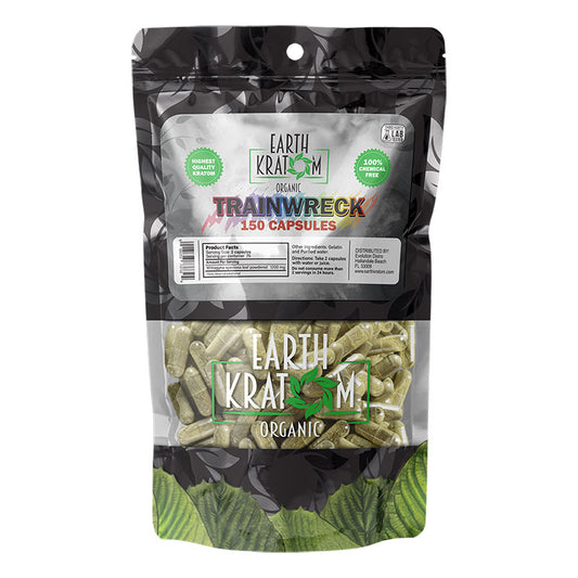 EARTH KRATOM 150 Capsules- WHITE BORNEO