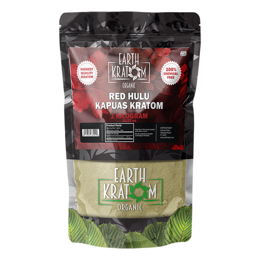 EARTH KRATOM 1 Kilogram Powder- RED HULU