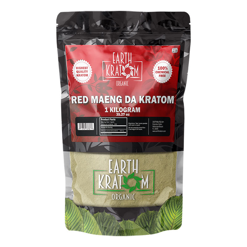 EARTH KRATOM 1 Kilogram Powder- RED MAENG DA