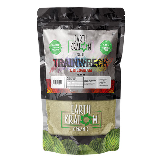 EARTH KRATOM 1 Kilogram Powder- TRAINWRECK
