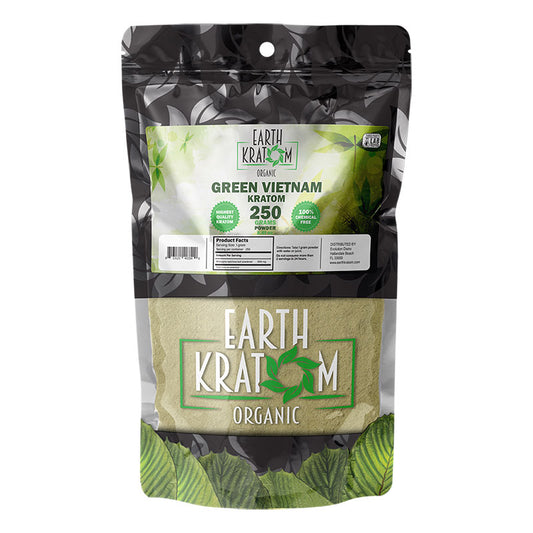EARTH KRATOM 250 Gram Powder- GREEN VIETNAM